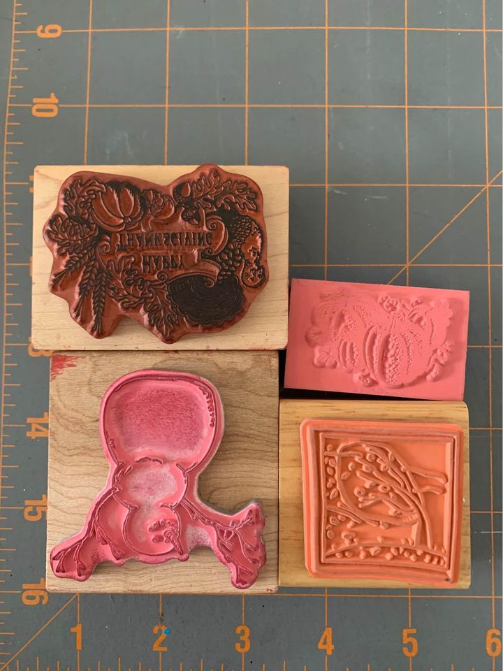 Fall rubber stamp set #4