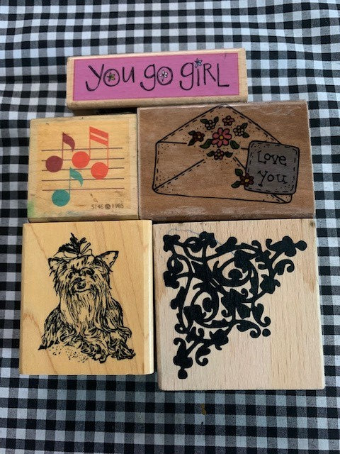 You go girl rubber stamp set #26