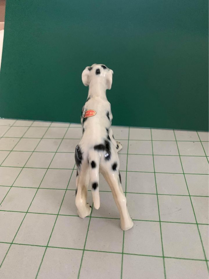 Vintage Dalmatian Dog Bone China Taiwan Figure