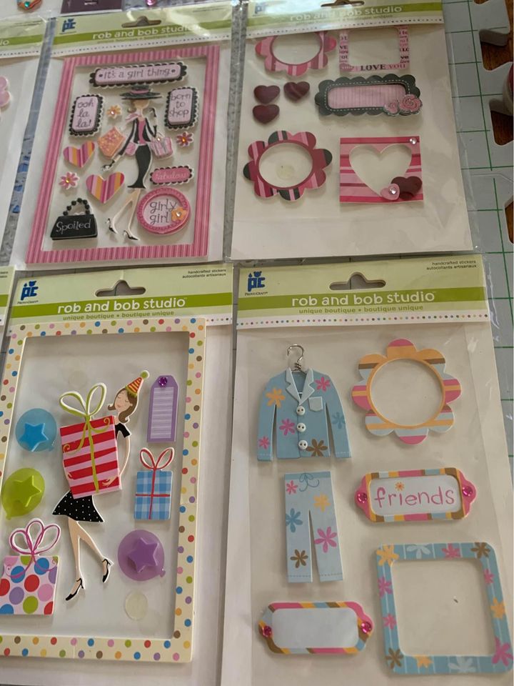 Rob and Bob Studio Handcrafted Stickers Embellishments For Scrapbooking #3gw