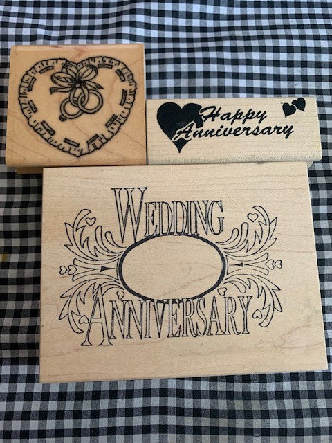 Wedding Anniversary Rubber Stamp Set #34