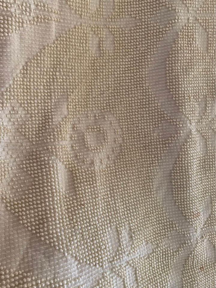 Vintage Yellow Hobnail bedspread 95” x 109”