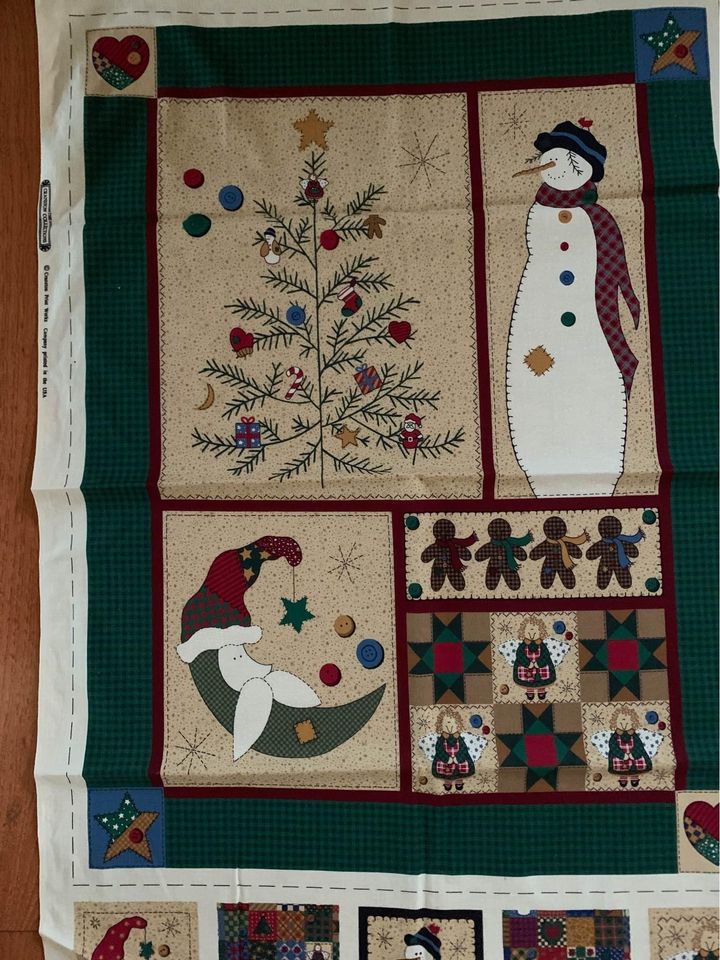 Homespun Holidays Wall Hanging & Stocking Panel Fabric