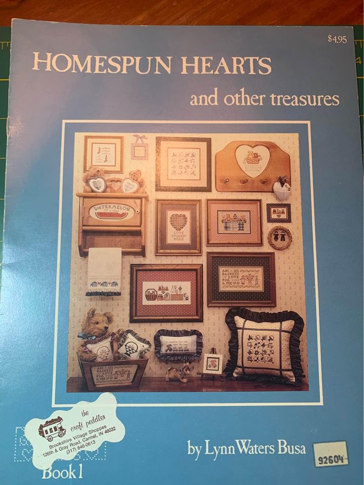 Homespun Hearts And Other Treasures Cross Stitch Book