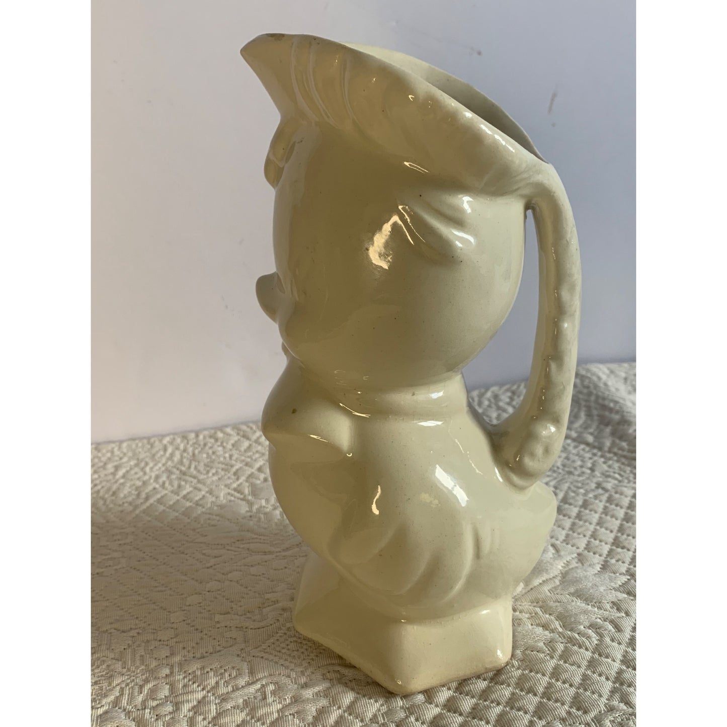 Vintage Duck Ceramic Pitcher 8 inch tall