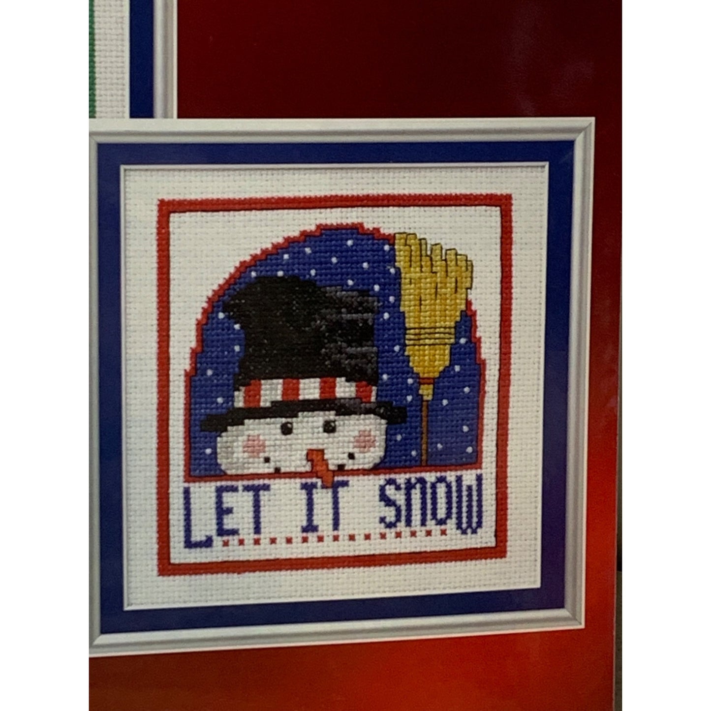 Designs for the Needle Let it snow pair Duo cunted cross stitch kit 309826