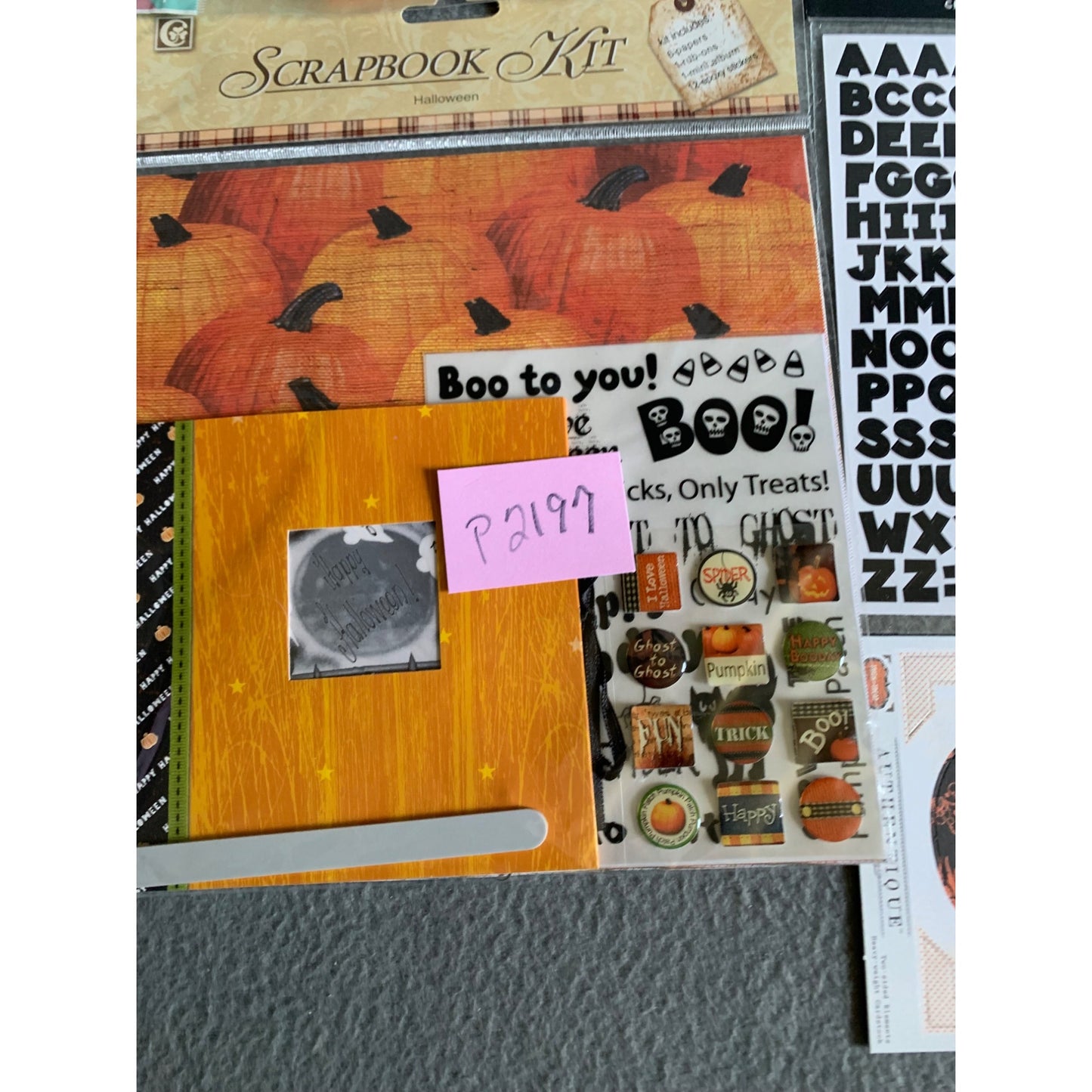 Halloween Scrapbook Kit With Stickers & Creative Letters