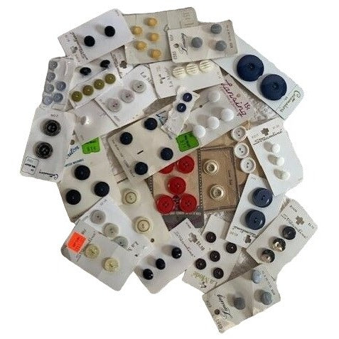 Vintage Sewing Buttons on manufacturer cards set  #15