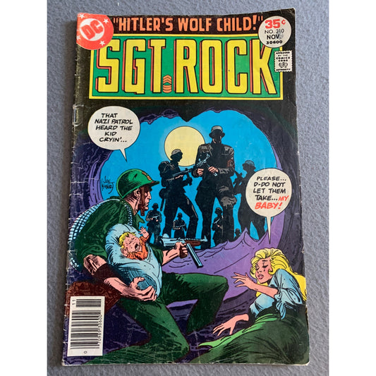 Vintage Sgt. Rock Comic Book #310 Nov 1977 DC Comics