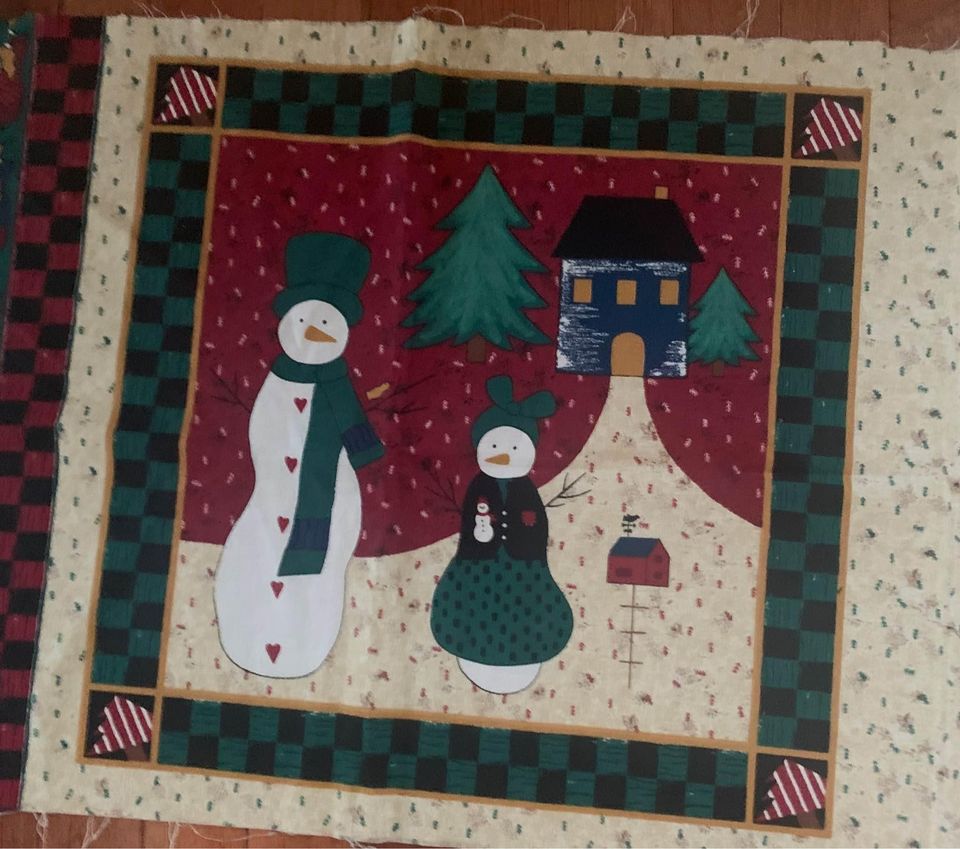 Homespun Holidays Wall Hanging & Stocking Panel Fabric