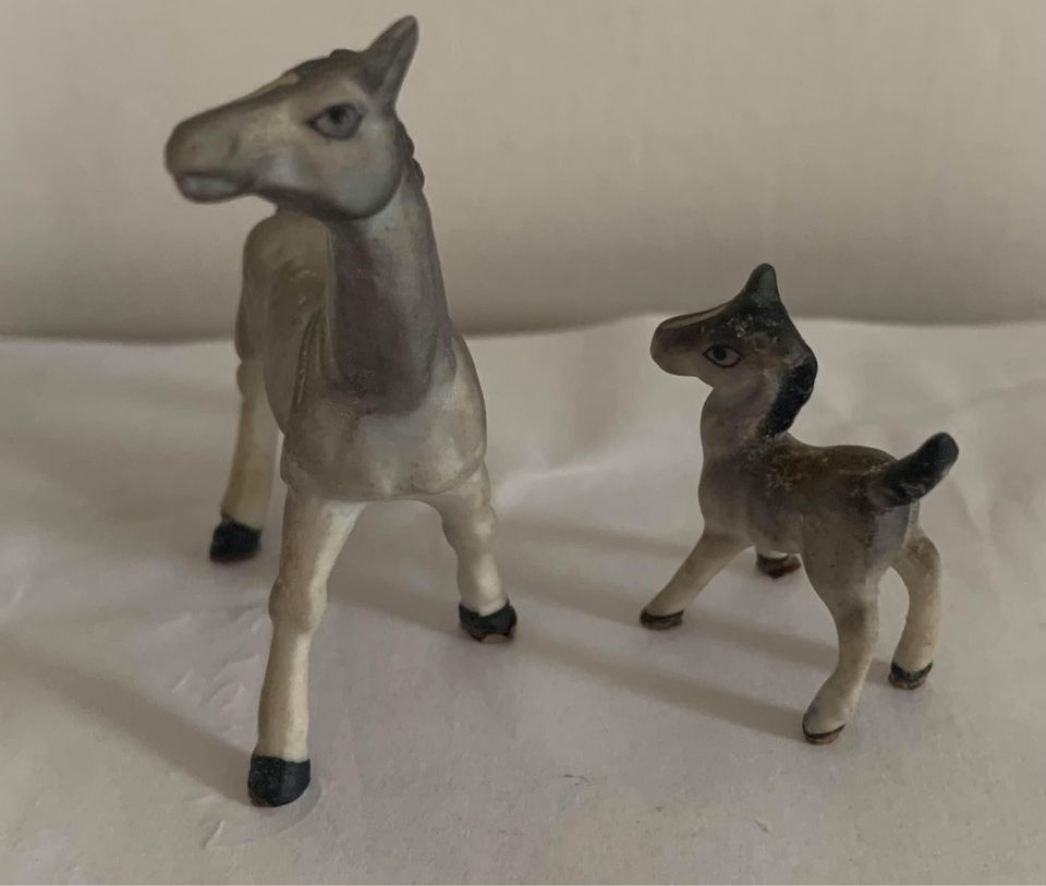 Vintage Horse and Foal Bone China Figure Set