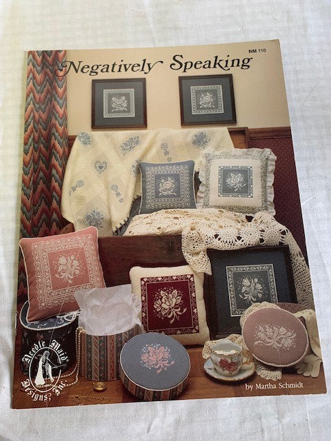 Negatively Speaking counted cross stitch design book by Needle Maid Designs