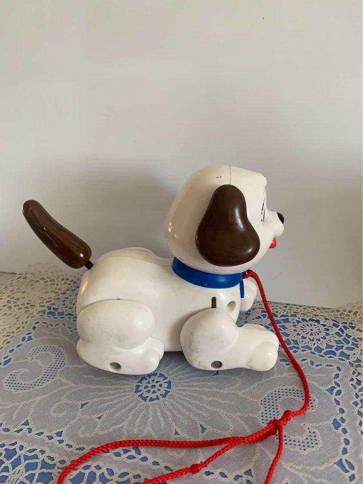 Vintage Fisher Price Barking Pull Along Puppy Toy