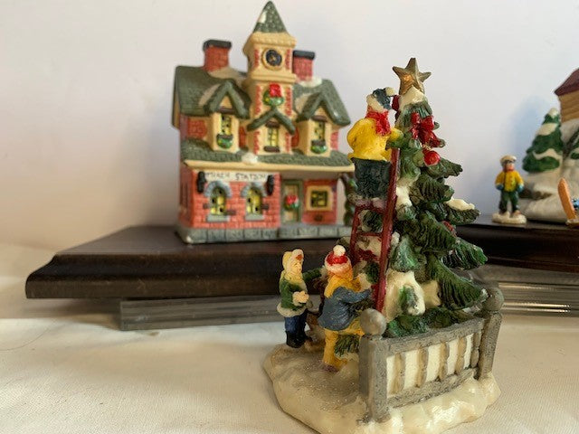 Cobblestone Corners Christmas Village set #2