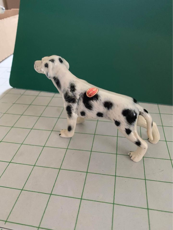 Vintage Dalmatian Dog Bone China Taiwan Figure