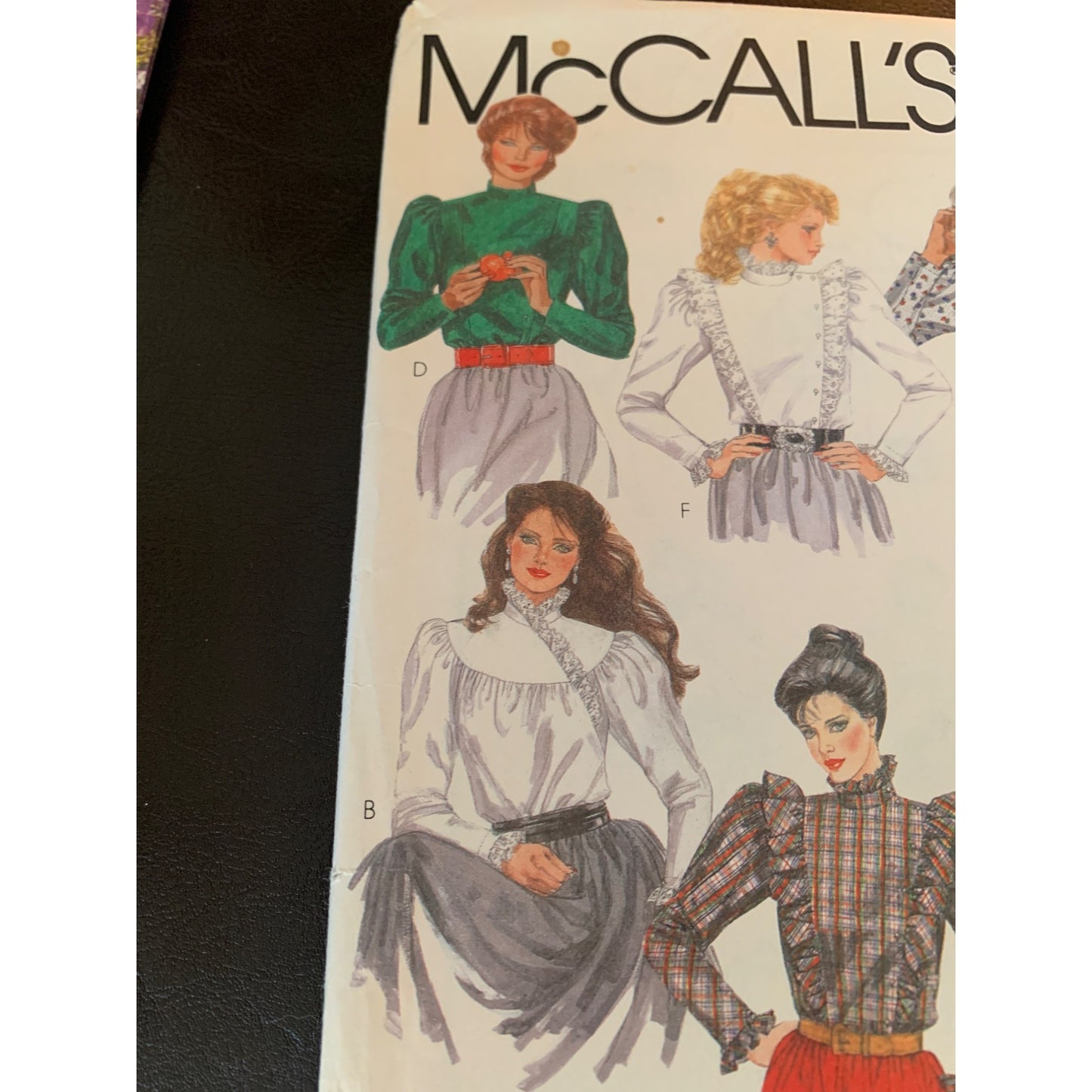 McCall's Misses Blouse Sewing Pattern Sz 10 8085 - Uncut