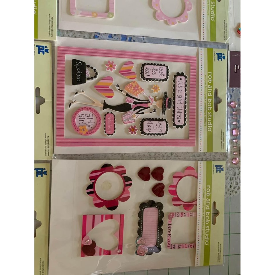 Rob and Bob Studio Handcrafted Stickers Embellishments For Scrapbooking #3gw