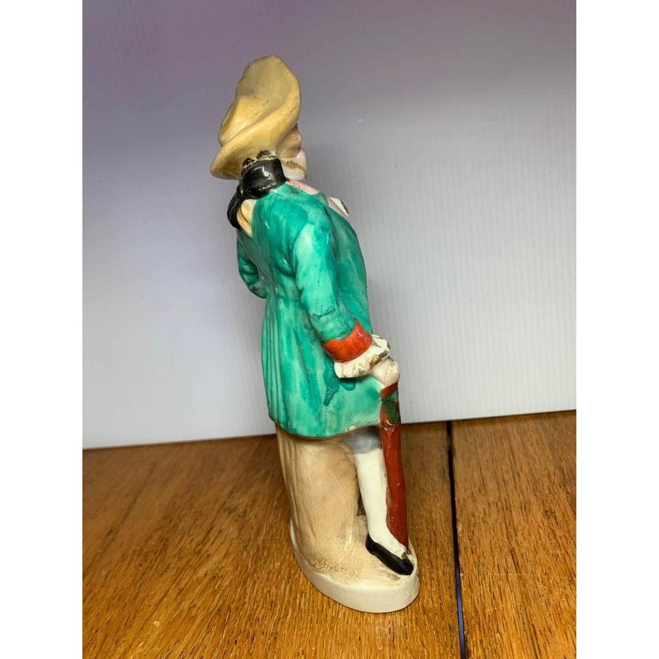 Vintage Handpainted Japan Victorian Man Figure 8 inch tall