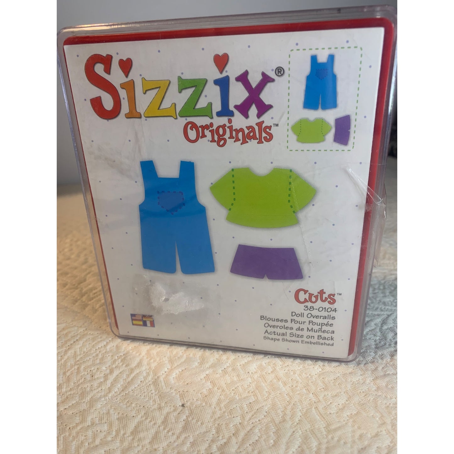 Sizzix Doll Overalls large die cut 38-0104