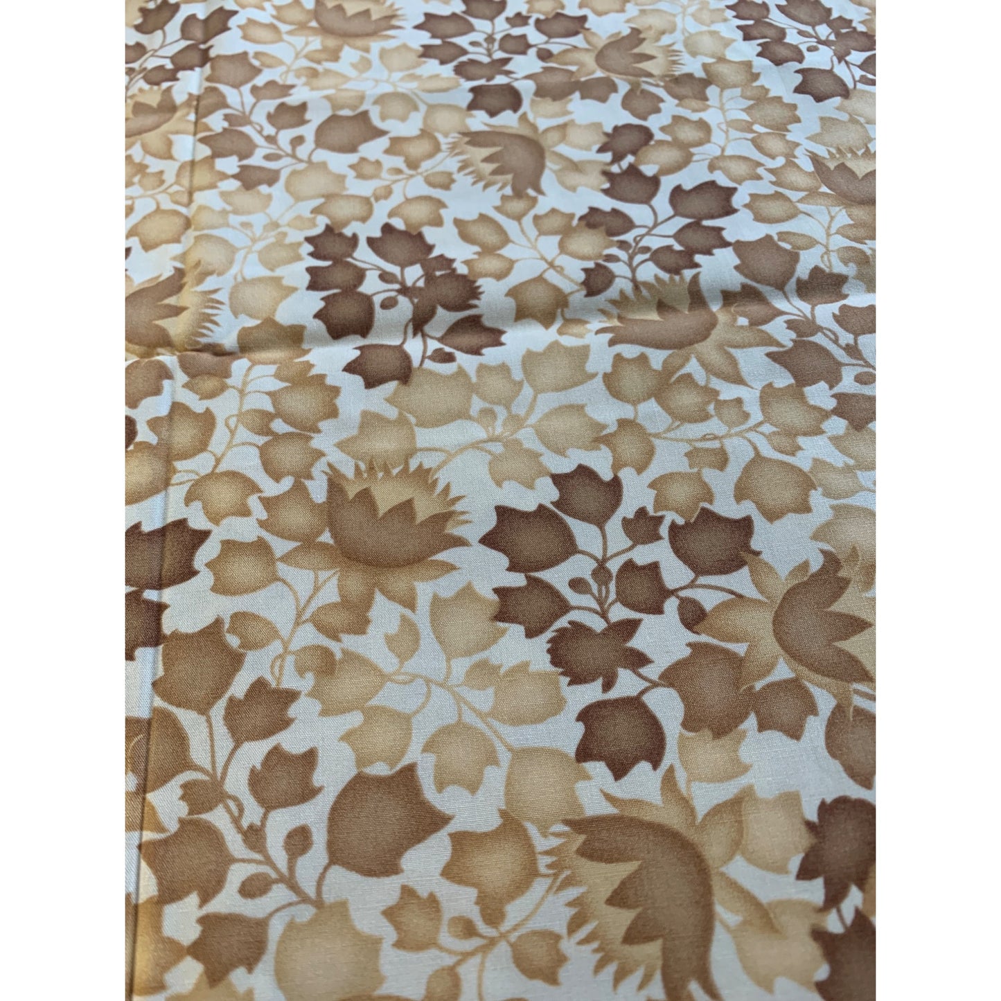 Leaves Flower Cotton Polyester fabric 2 yards 13 inch