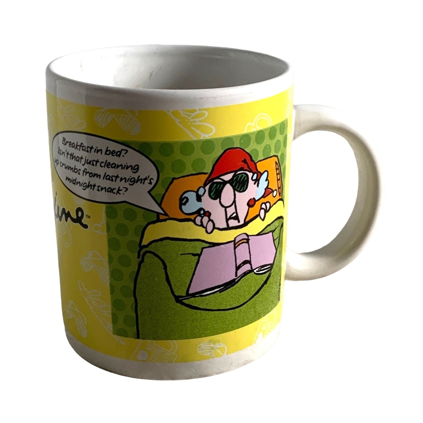 Hallmark Maxine I'm not grouchy Breakfast in bed Humor coffee tea mug