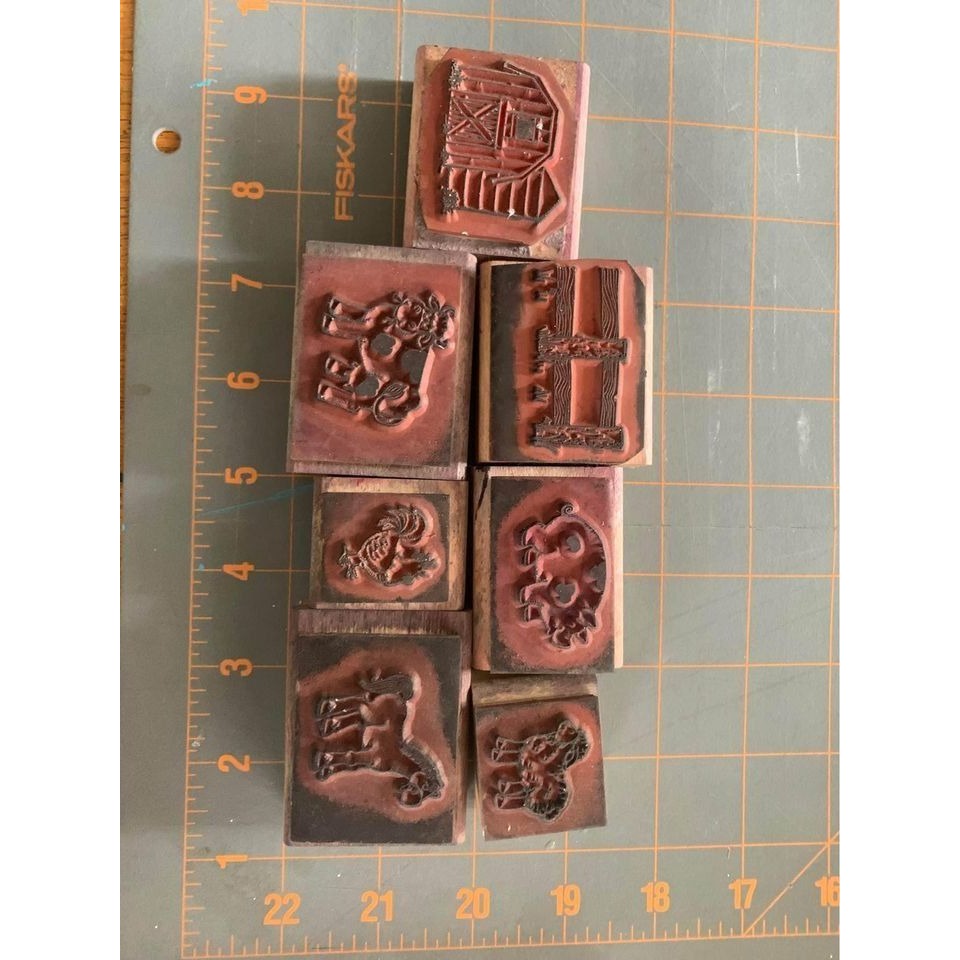 Stampin Up Farm Fun Rubber Stamp Set