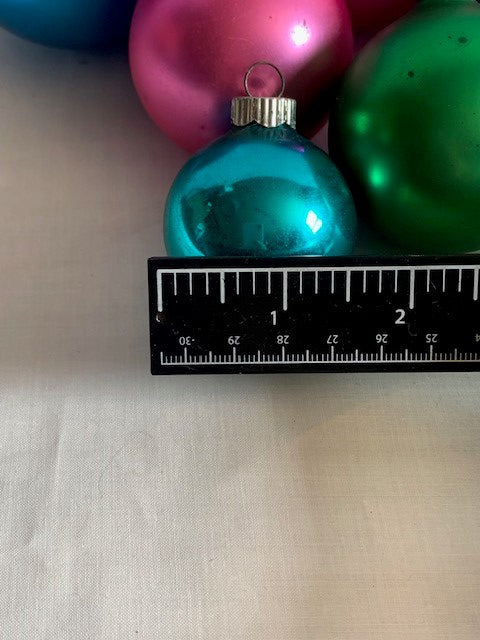 Vintage Shiny Brite glass ball ornaments set #2