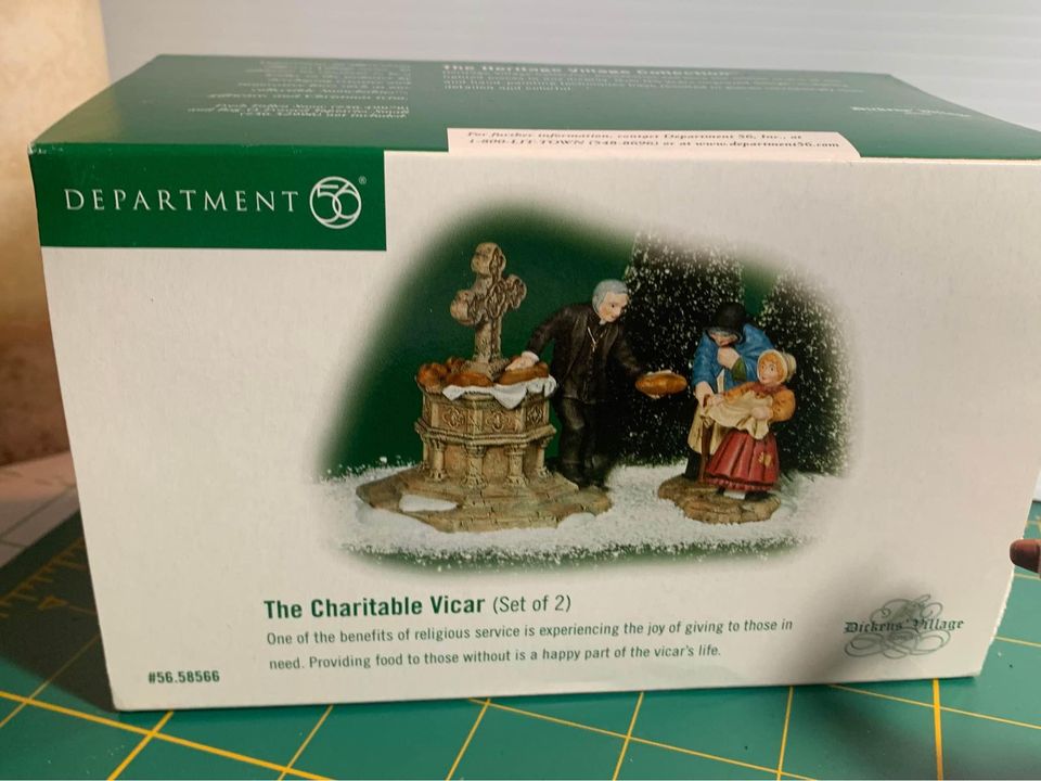 Department 56 The Charitable Vicar Set of 2