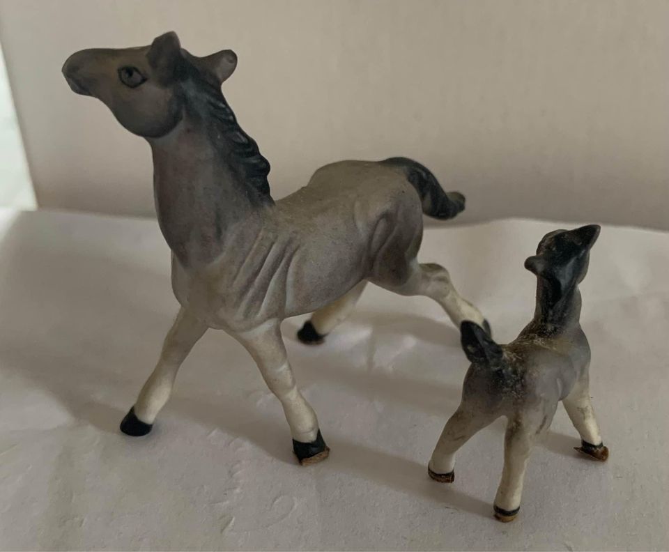 Vintage Horse and Foal Bone China Figure Set