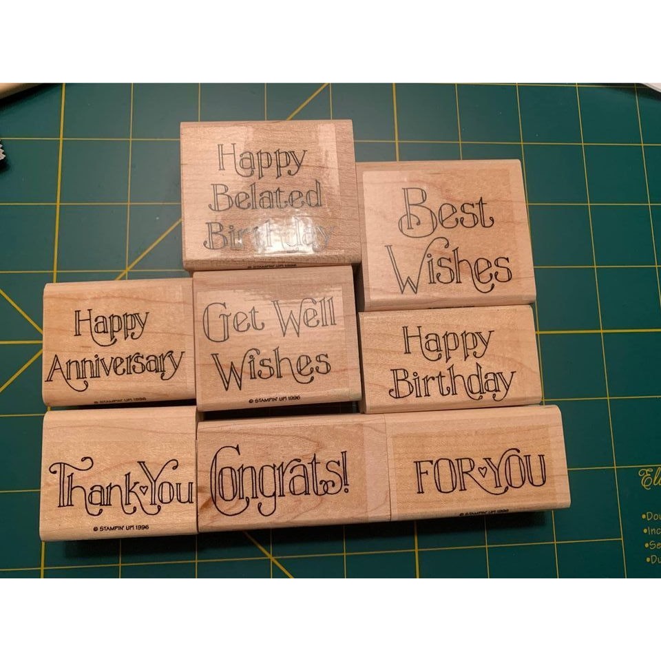 Stampin up Favorite Greetings Rubber Stamp Set