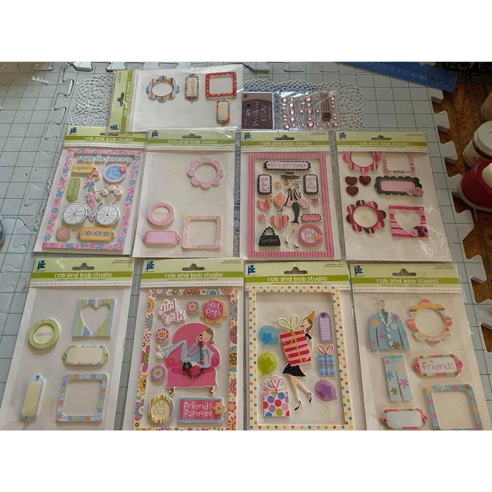 Rob and Bob Studio Handcrafted Stickers Embellishments For Scrapbooking #3gw