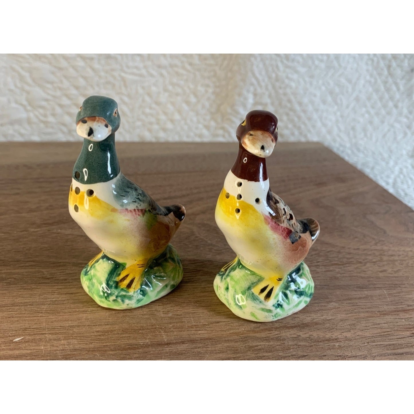 Vintage Mallard Duck Salt and Pepper S&P Shaker set