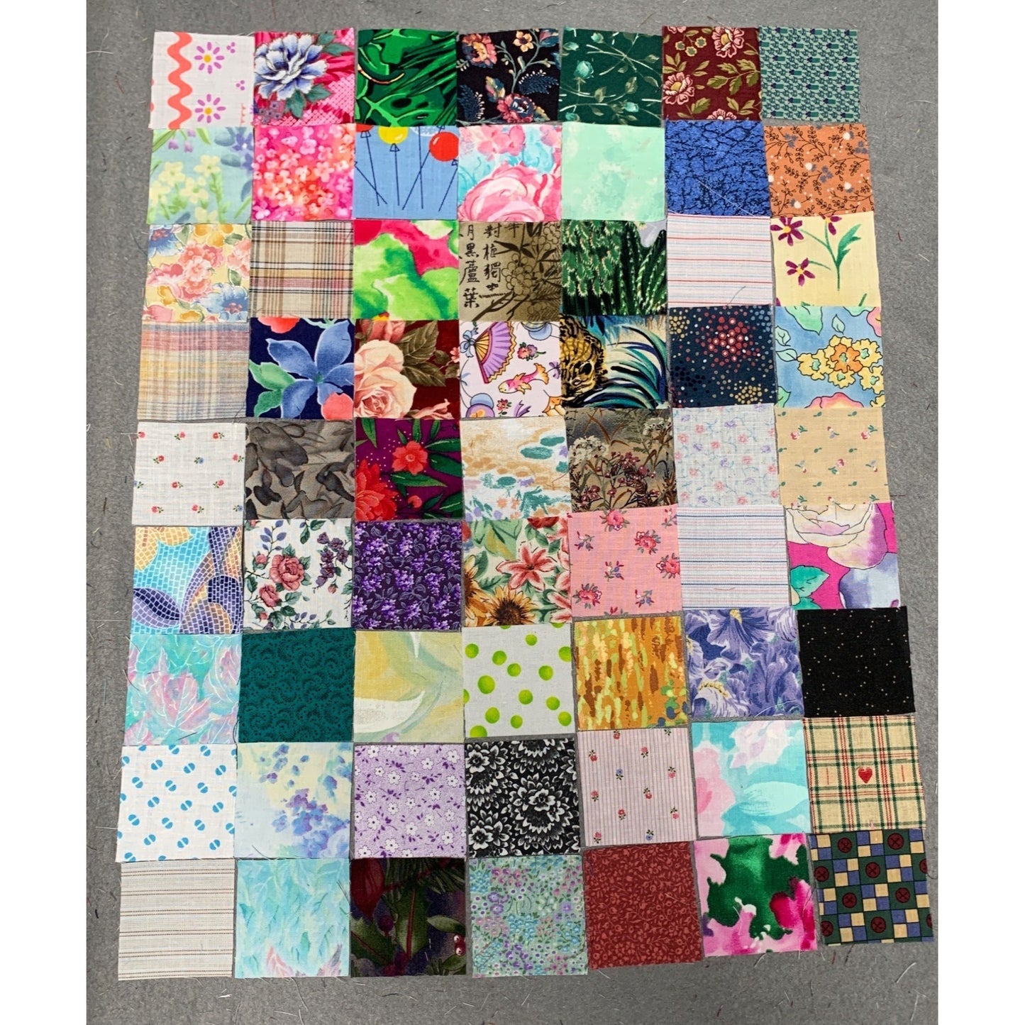 126 Precut 2” Cotton Fabric Squares Quilting Sewing