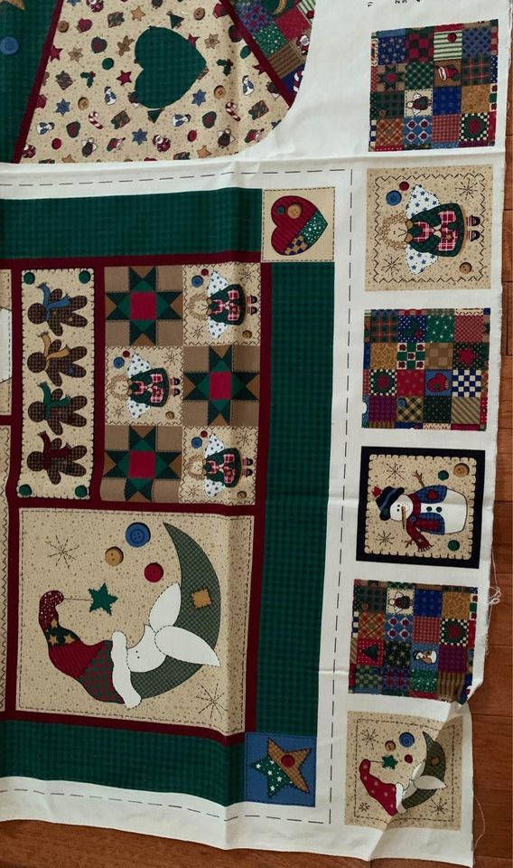 Homespun Holidays Wall Hanging & Stocking Panel Fabric