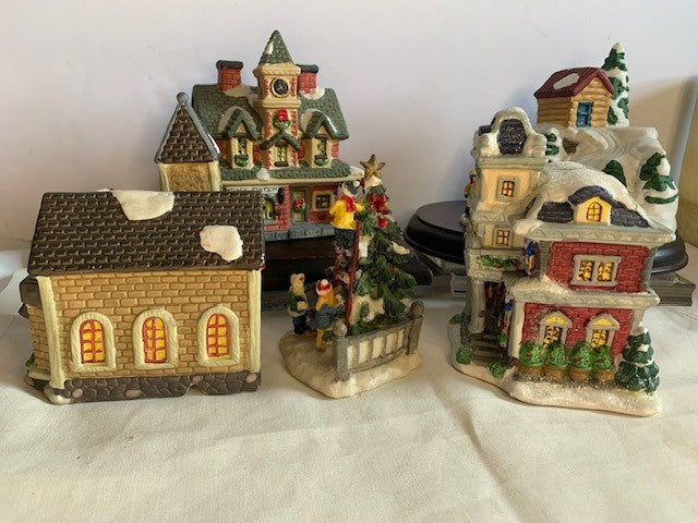 Cobblestone Corners Christmas Village set #2