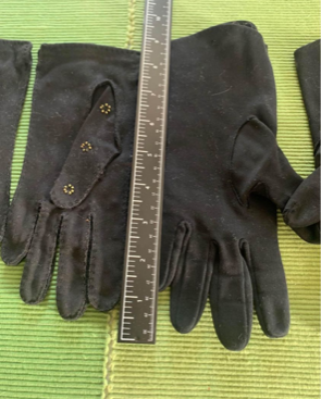 Vintage Black Gloves set of 2