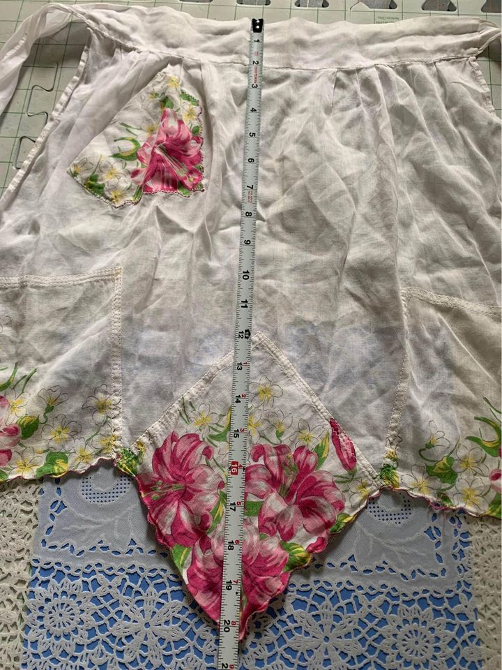 Vintage Pink Lily Apron