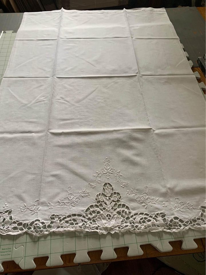 Vintage Cutwork & Embroidered Towels Set of 2 #10