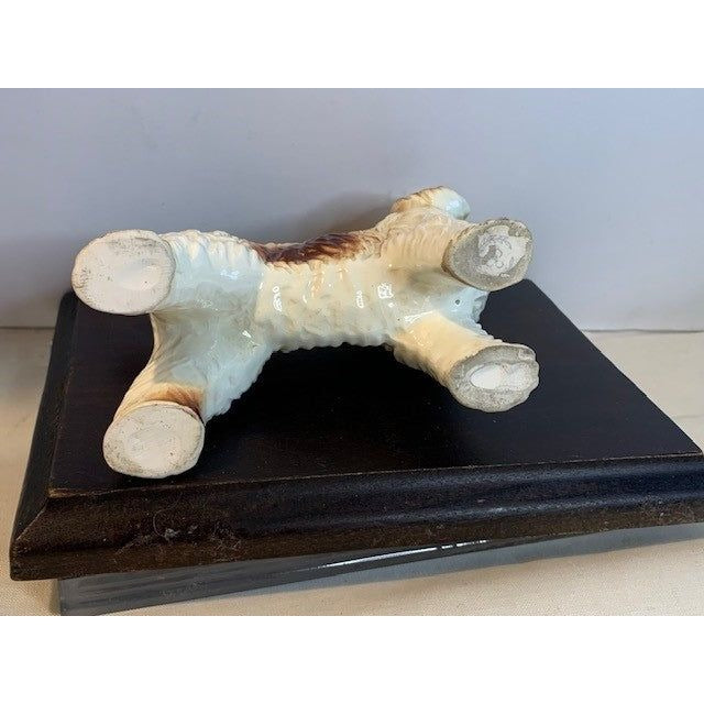 Vintage Brown and white Cocker Spaniel bone china figure