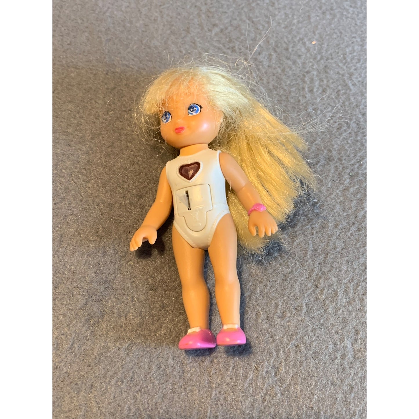 Vintage Zizzle Doll 2008 Blonde Hair Blue Eyes Pink Shoes 4 Inch