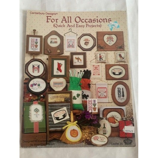 Canterbury Designs For All Occasions cross stitch leaflet 25 book