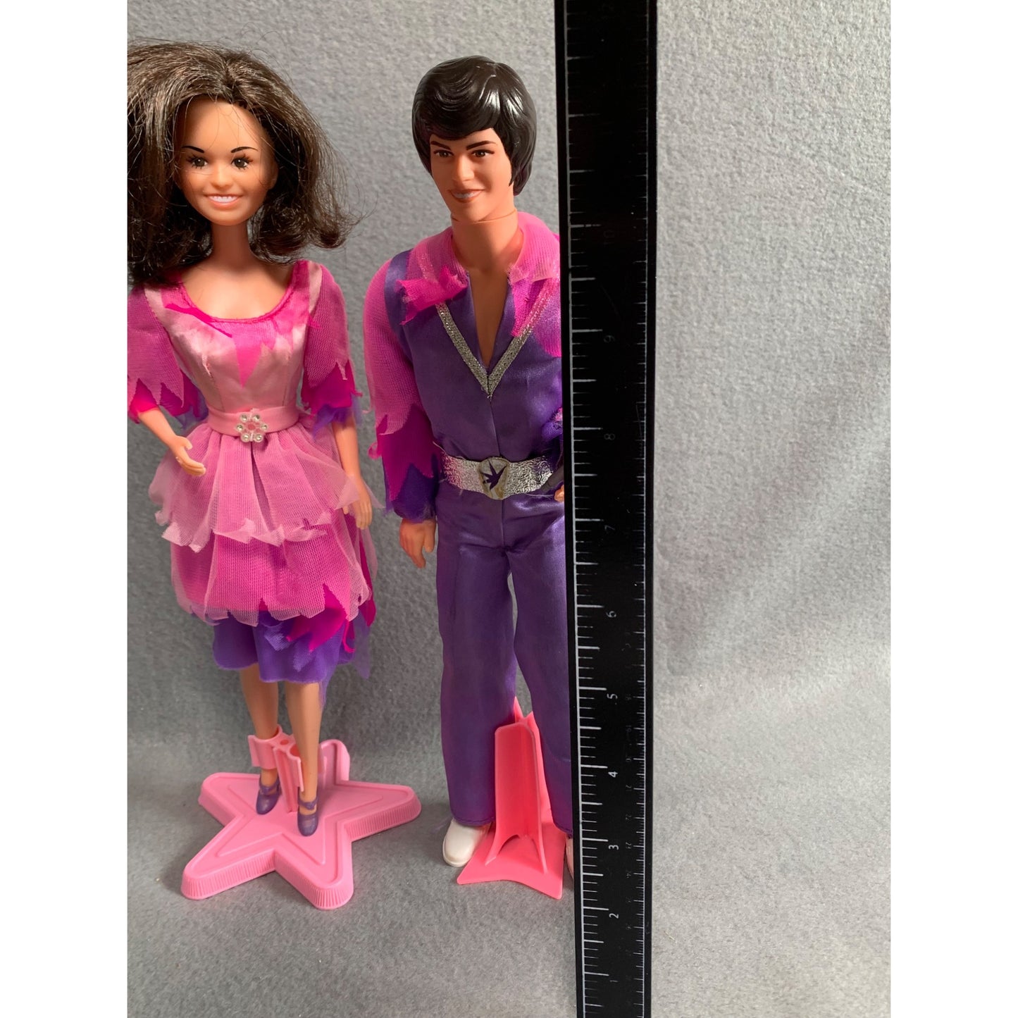 Vintage 1976 Donny and Marie Osmond Dolls in Original Clothes