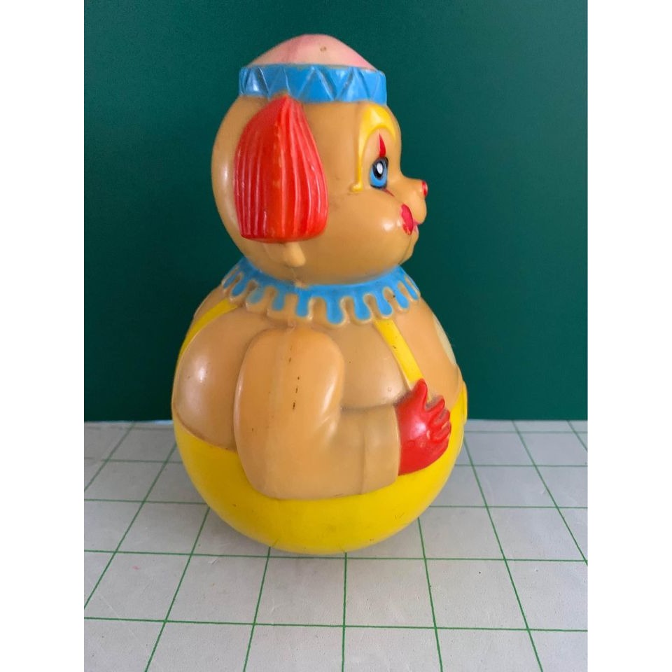 Vintage Roly Poly Clown 1972 Kiddie Products Inc