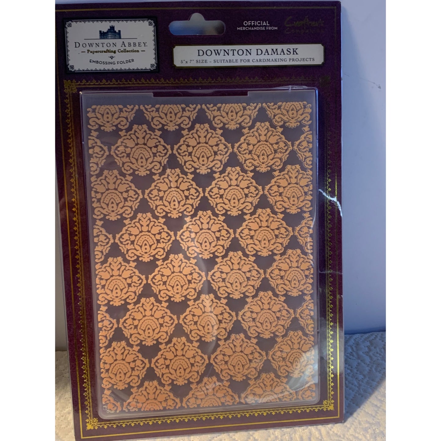 Crafters Companion Downtown Abbey Downtown Damask embossing folder