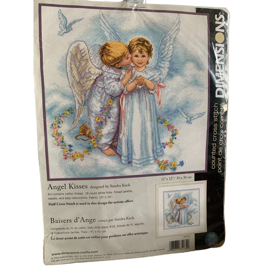 Dimensions Angel Kisses counded cross stitch kit