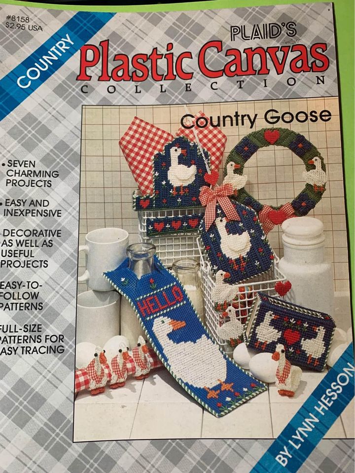 Plaid Plastic Canvas Country Collection Cross Stitch Design Book