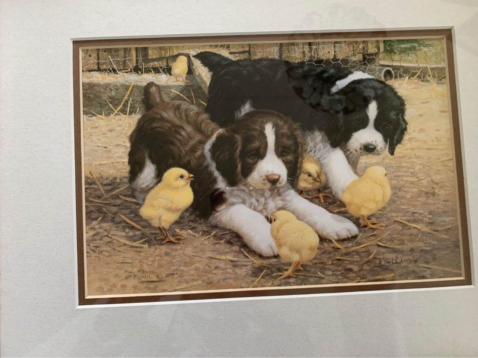 Fowl Play By Jim Lamb Framed Wall Art 12.5”x14.5”