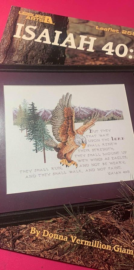 Leisure Arts Isaiah 40:31 Cross Stitch Design Book