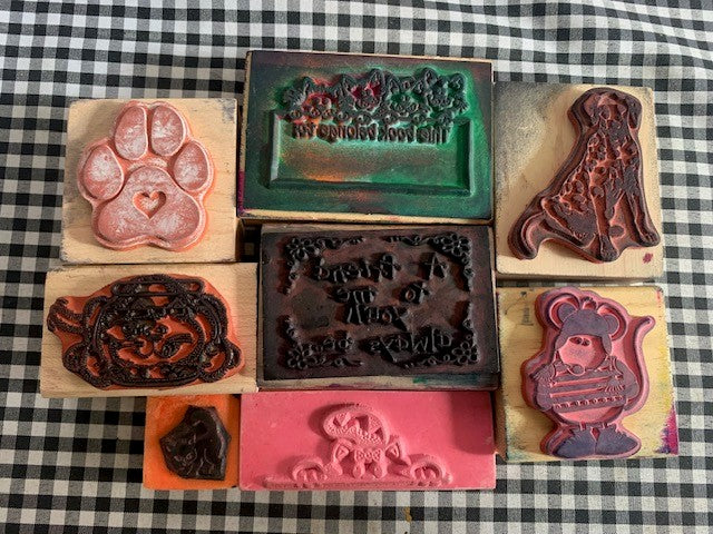 Dog & cat rubber stamp set #38