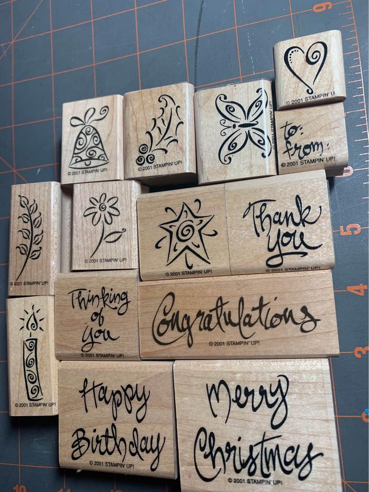 Stampin Up A Greeting for all Seasons rubber stamp set